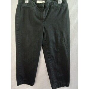 Liz Claiborne  Womens 10p Black Capri Summer Business Casual‎ Dress Pants